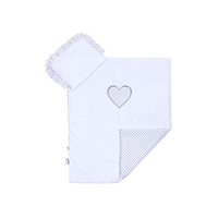 New Baby white Minky stroller blankets