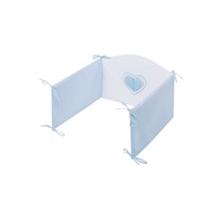 5-part bed linen Belisima Three hearts 100/135 white-blue