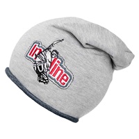 Autumn baby cap New Baby In-line dark grey, size 110 (4-5y)