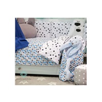 6-part bed linen Belisima Kittens 100/135 blue