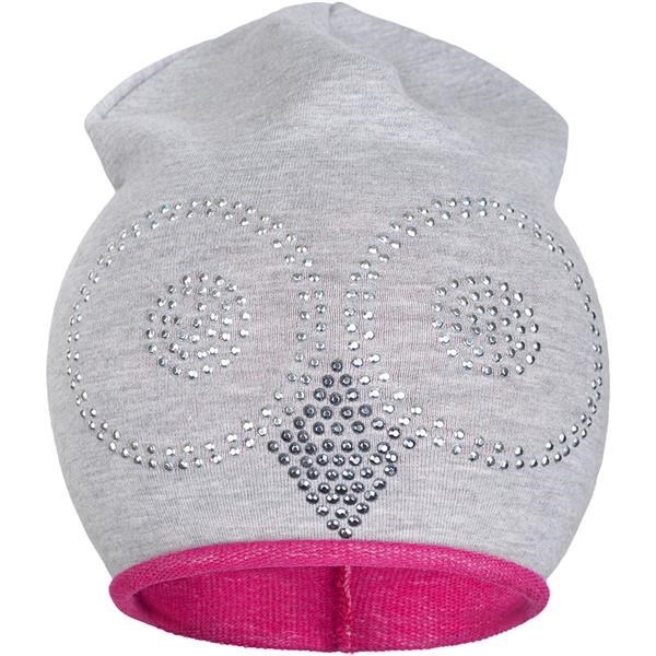 Spring cap New Baby owl grey-pink, size 86/92