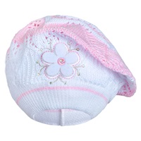 Knitted cap-baret New Baby light pink, size 104 (3-4y)