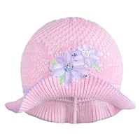 Knitted hat New Baby pink-purple, size 104 (3-4y)