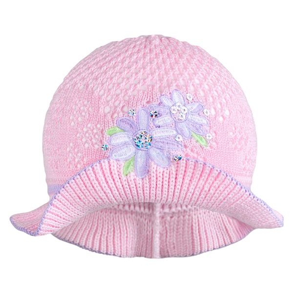 Knitted hat New Baby pink-purple, size 104 (3-4y)