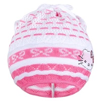 Knitted cap-scarf New Baby kitty pink, size 104 (3-4y)