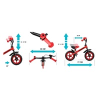 Kids bike Milly Mally Dragon with brake red