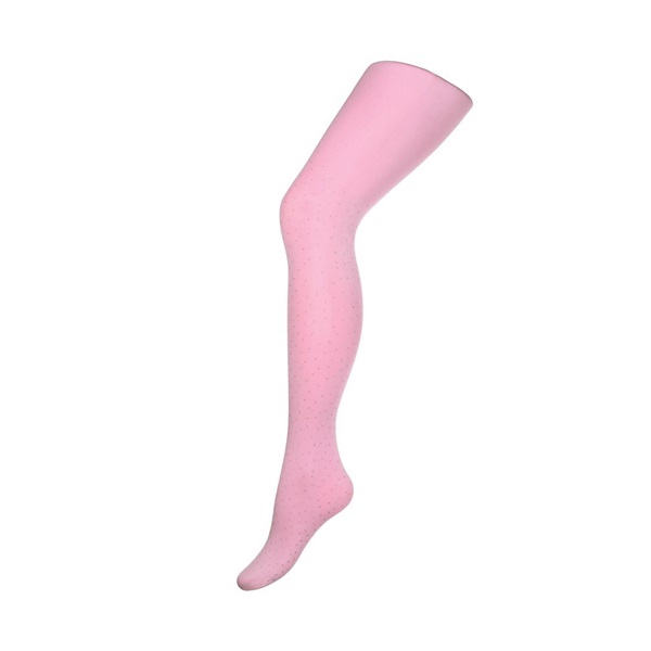 Baby Cotton Tights 3D New Baby Light Pink with Polka Dots, size 116 (5-6 years)