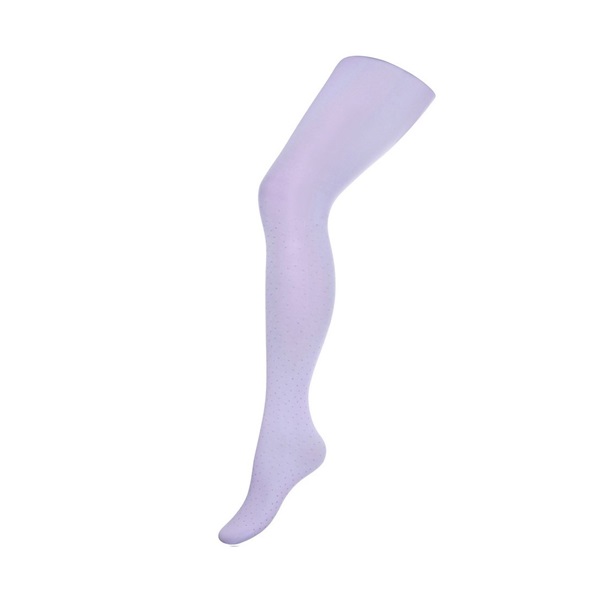 New Baby 3D Cotton Tights Light Purple with Polka Dots, size 116 (5-6 years)