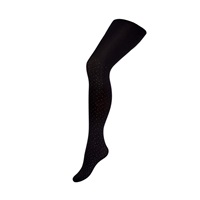 Baby Cotton Tights 3D New Baby Black with Polka Dots, size 128 (7-8 years)