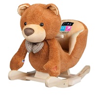 Rocking toy with sounds PlayTo teddy bear brown