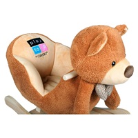 Rocking toy with sounds PlayTo teddy bear brown