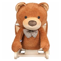 Rocking toy with sounds PlayTo teddy bear brown