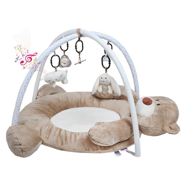 Luxury play blanket with melody PlayTo teddy bear