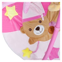 Play blanket with melody PlayTo sleeping teddy bear pink