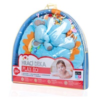 Play blanket with melody PlayTo Elephant with toy