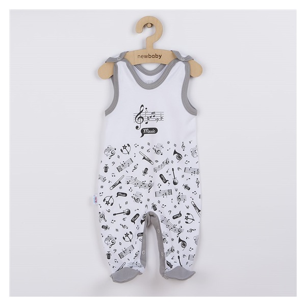 New Baby Music Cotton Baby Rompers, size 56 (0-3m)