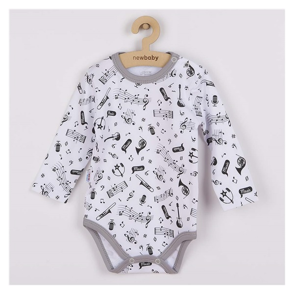 Baby long sleeve bodysuit New Baby Music, size 74 (6-9m)