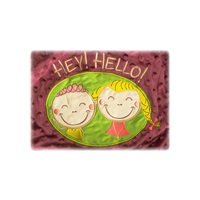 Baby double-sided blanket Sensillo Hey Hello 75x100 cm