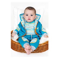 New Baby Puppik 2 2-piece set turquoise, size 80 (9-12m)