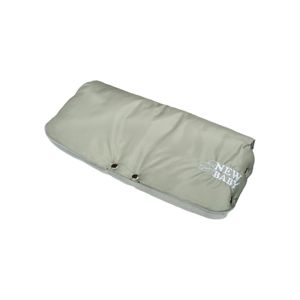 Classic Fleece stroller sleeve olive/ light grey