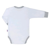 Luxury New Baby Honey Bear long sleeve baby bodysuit with 3D application, size 74 (6-9m)