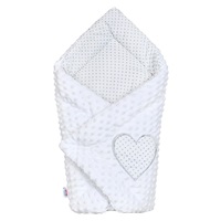 Luxury New Baby Minky Wrap White 73x73 cm