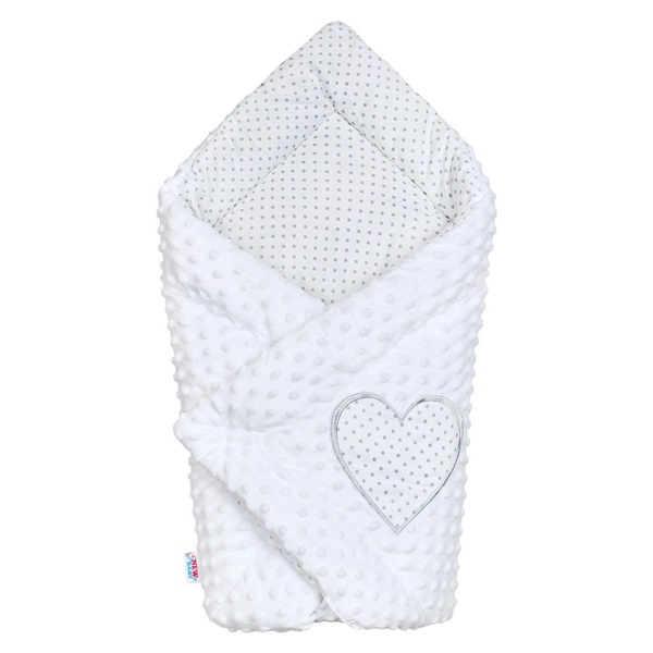 Luxury New Baby Minky Wrap White 73x73 cm