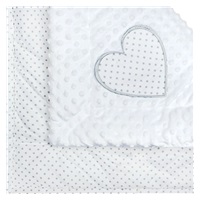 Luxury New Baby Minky Wrap White 73x73 cm