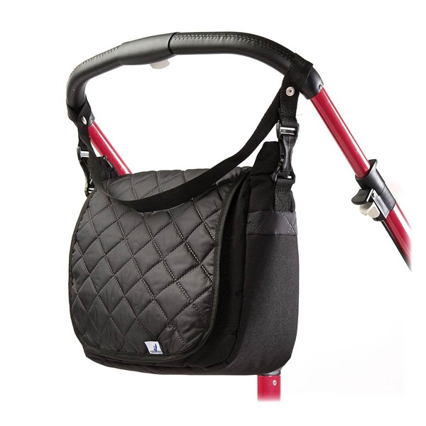 CARETERO quilted stroller bag black