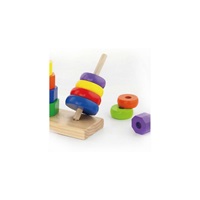 Wooden coloured pyramids for children Viga