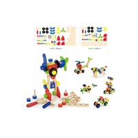 Wooden construction kit for children Viga 48 pieces