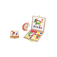 Wooden case with magnetic blocks for children Viga