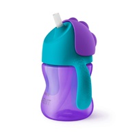 Magic cup with flexible straw Avent 200 ml purple