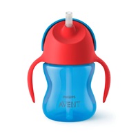 Magic cup with flexible straw Avent 200 ml blue