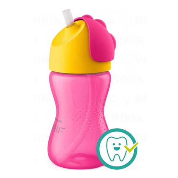 Magic cup with flexible straw Avent 300 ml pink