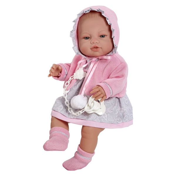 Luxury baby doll Berbesa Amanda 43cm