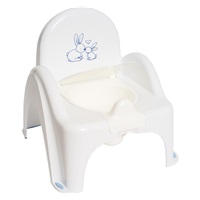 Play potty with lid Bunny white