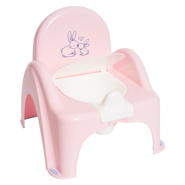 Play potty with lid Bunny pink