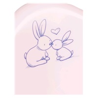 Play potty with lid Bunny pink