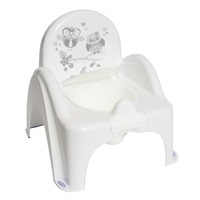 Play potty with lid Owls white