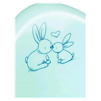 Baby potty with lid Bunny mint