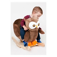 Rocking toy with melody PlayTo doggy grey-brown