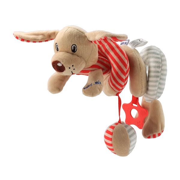 Spiral crib toy Baby Mix Dog red