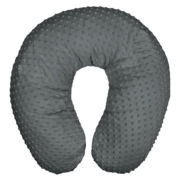 Universal nursing pillow in Minky Womar grey dark