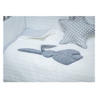 3-piece bedding Belisima Rabbit 100/135 white-grey