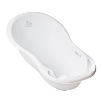 Anatomical bathtub with drain 102 cm LUX Bunny white