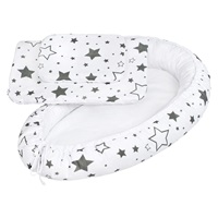 Luxury baby nest with blankets New Baby stars grey