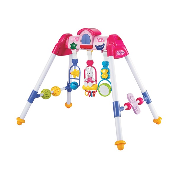 De Lux Baby Mix pink educational play trapeze