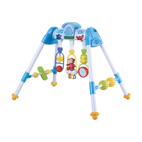 De Lux Baby Mix blue educational play trapeze