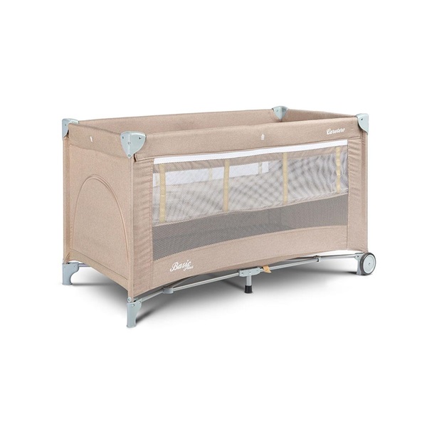 Travel cot CARETERO Basic Plus beige